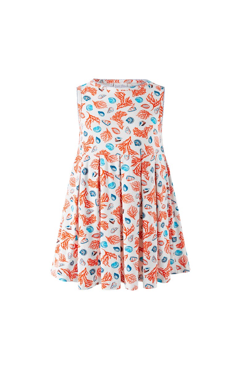 Rachel Riley Coral Jersey Dress, Main, color, Orange