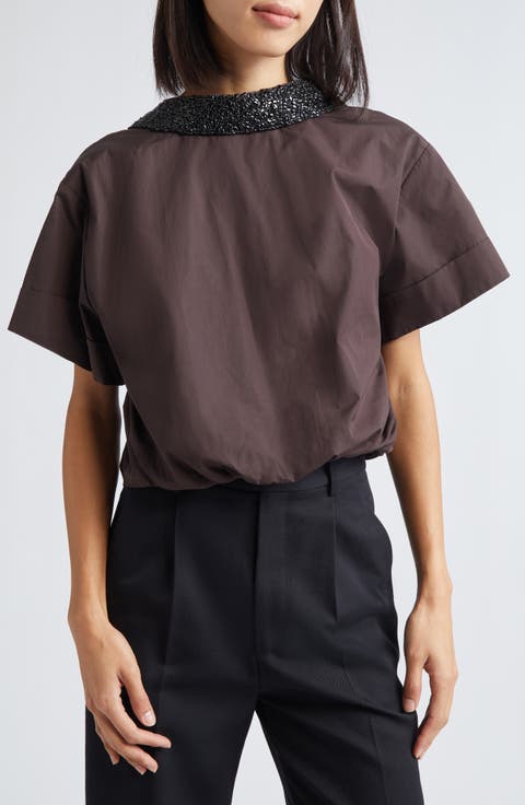 Forever & Always Crystal Collar Top