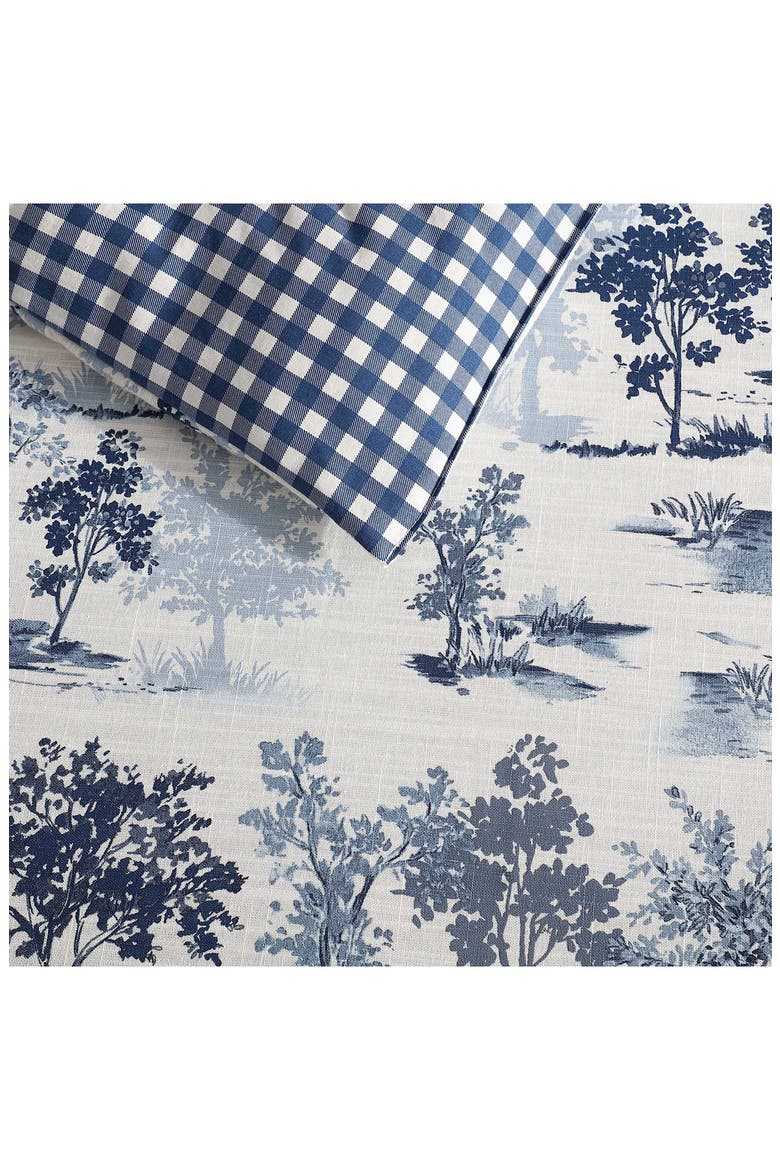 Vintage Forest Toile 2-Piece Twin Comforter Set, Alternate, color, BLUE