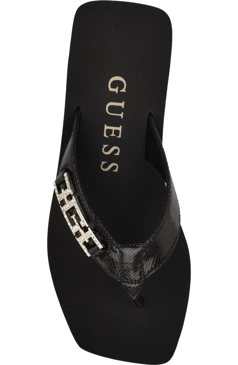 GUESS Elowen Platform Wedge Flip Flop, Alternate, color,