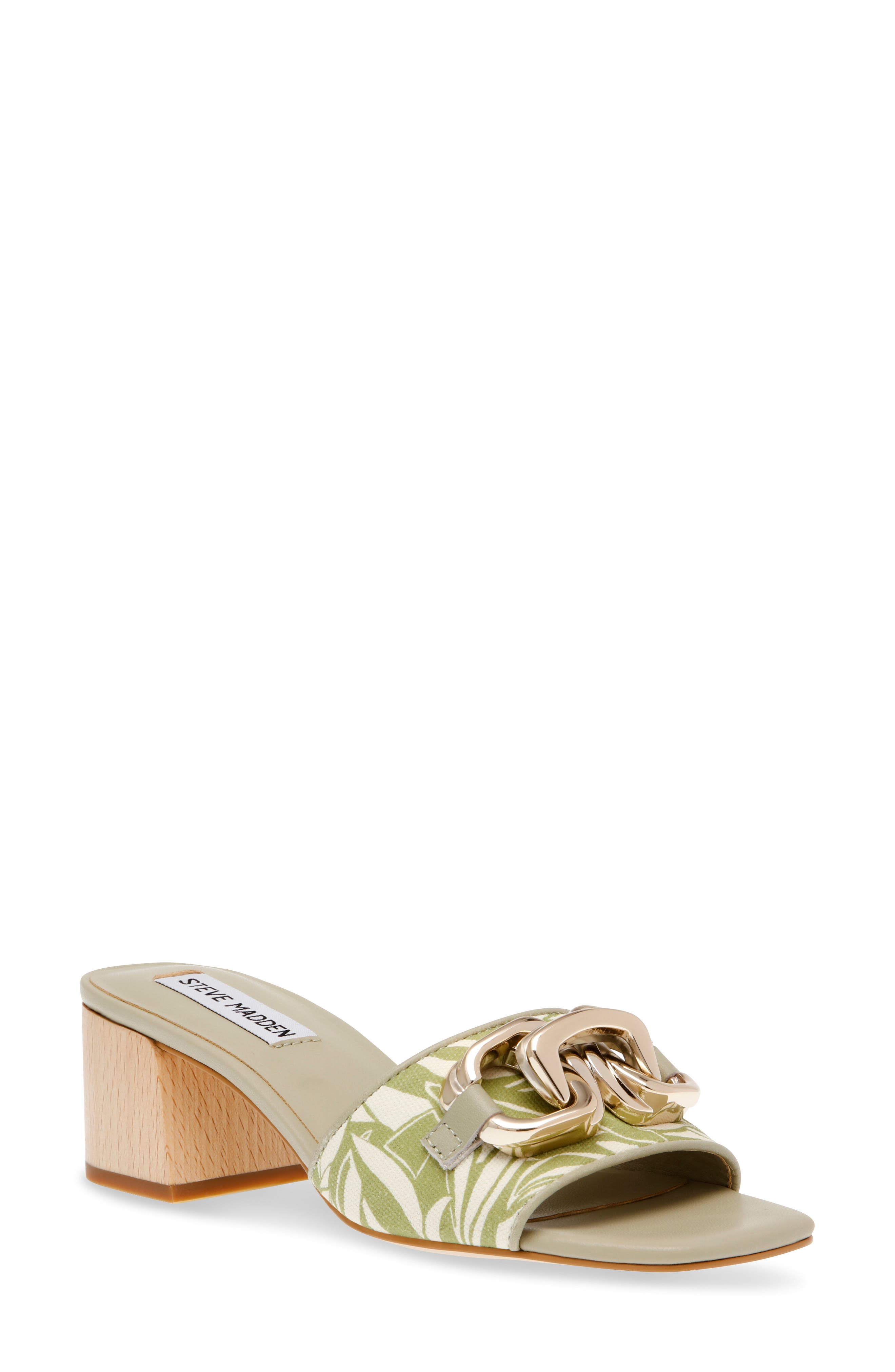 Santana Slide Sandal, Main, color, GREEN MULTI