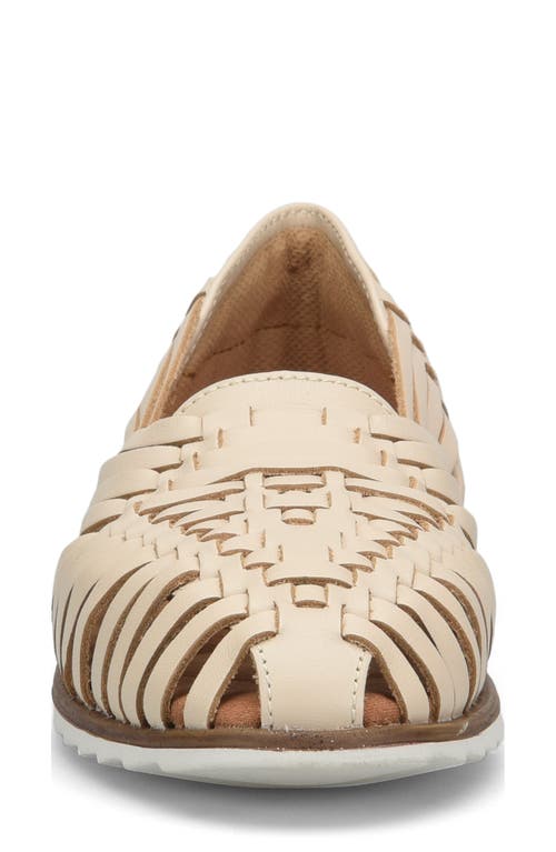 Comfortiva Ranier Huarache Flat In Neutral