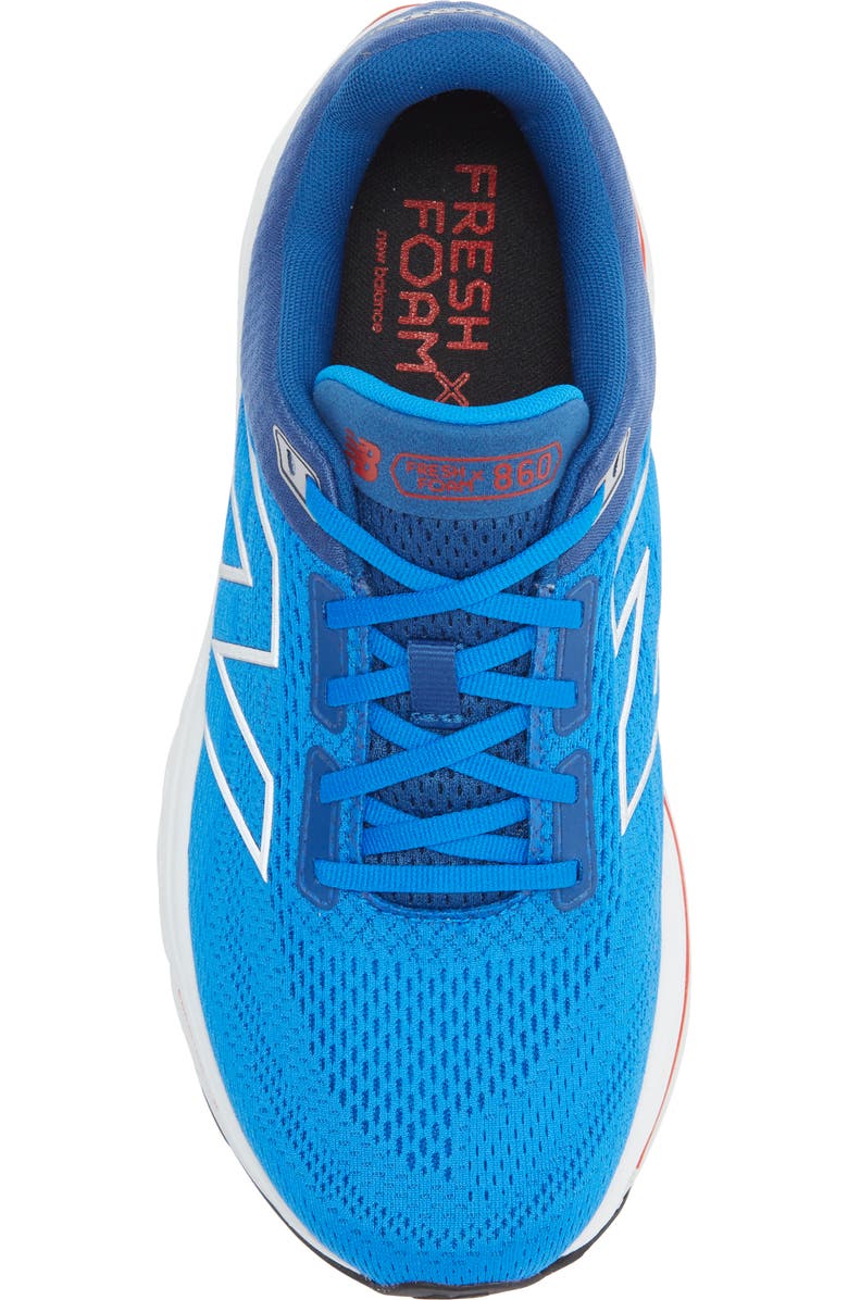 New Balance 860 Running Shoe, Alternate, color, Blue Oasis/ White
