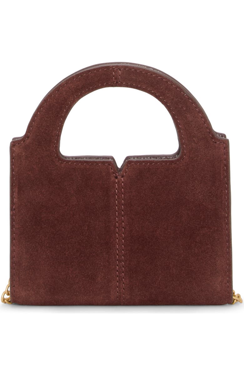 Vince Camuto Aleah Suede Wallet on a Chain, Alternate, color, Red Currant