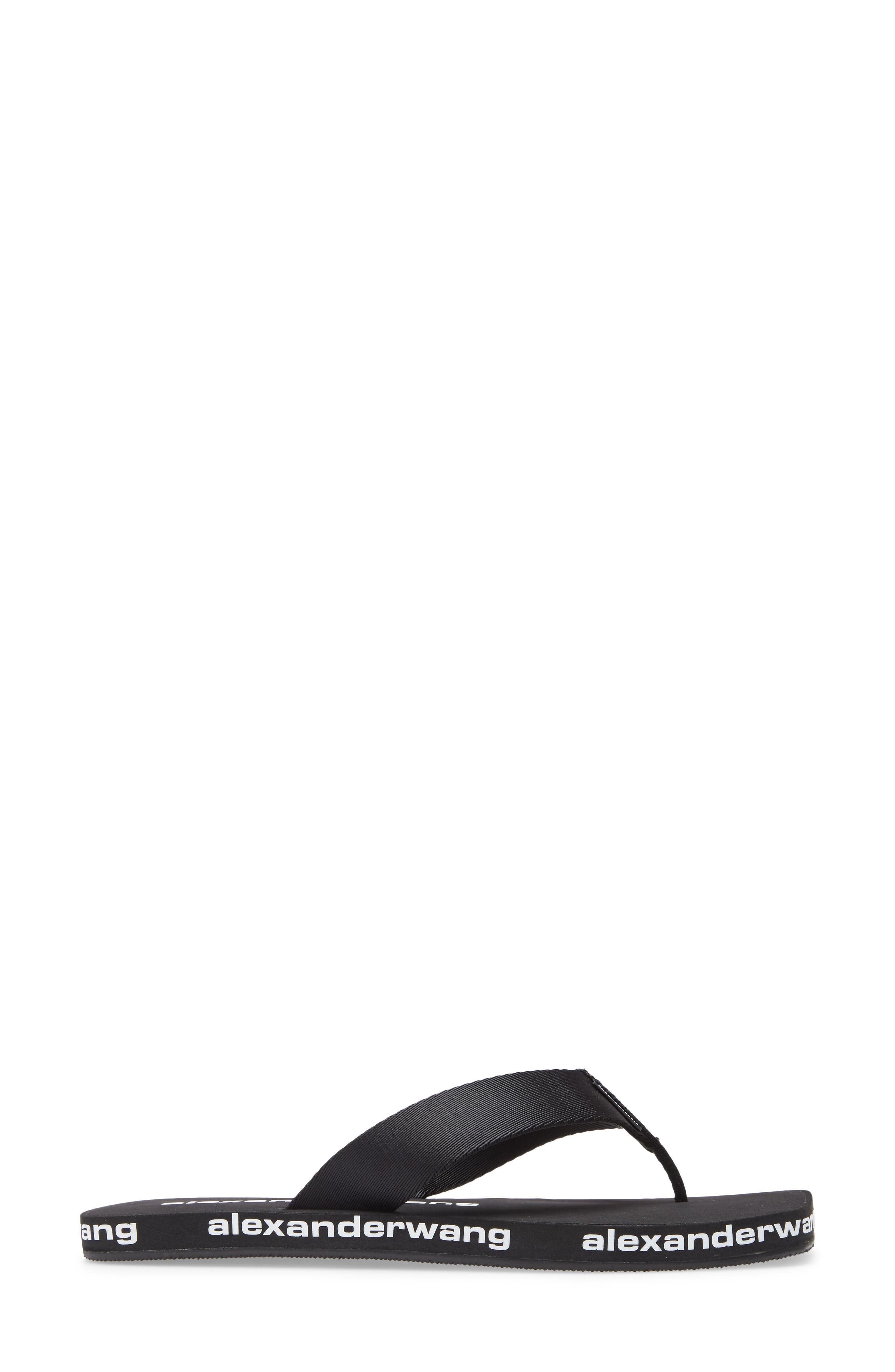 Alexander Wang Logo Flip Flop, Alternate, color, 