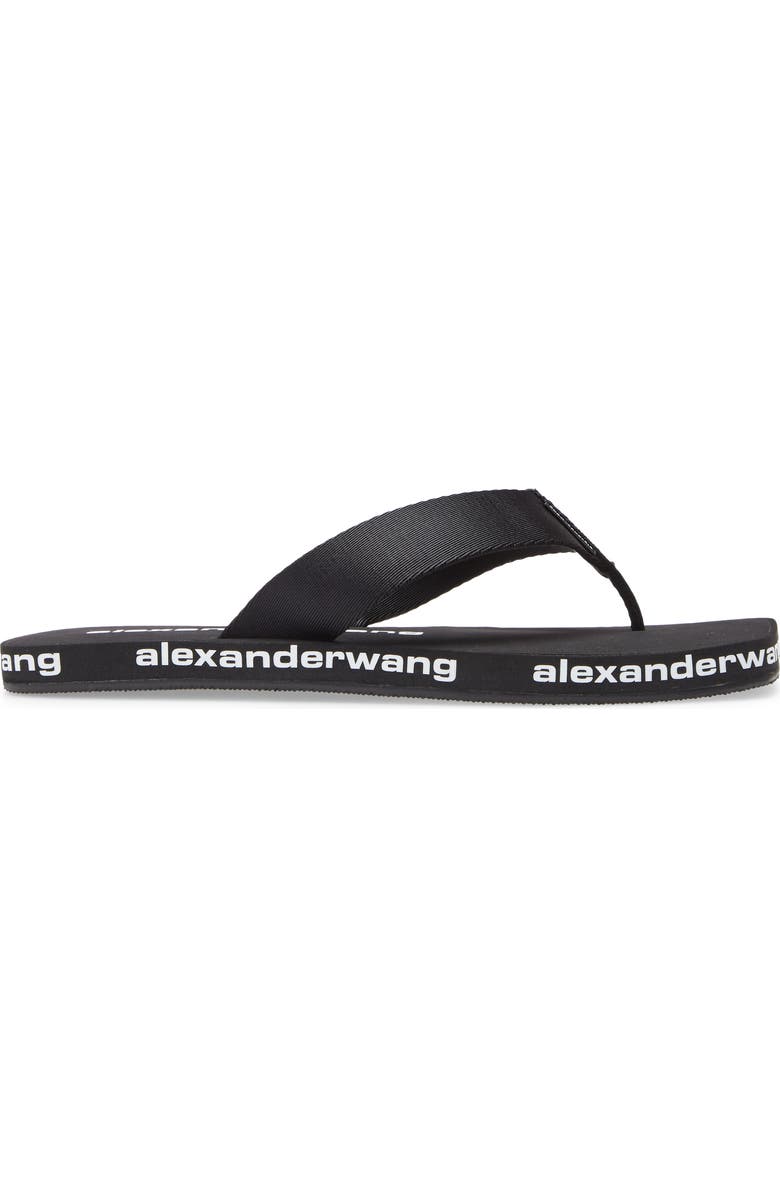 Alexander Wang Logo Flip Flop, Alternate, color,