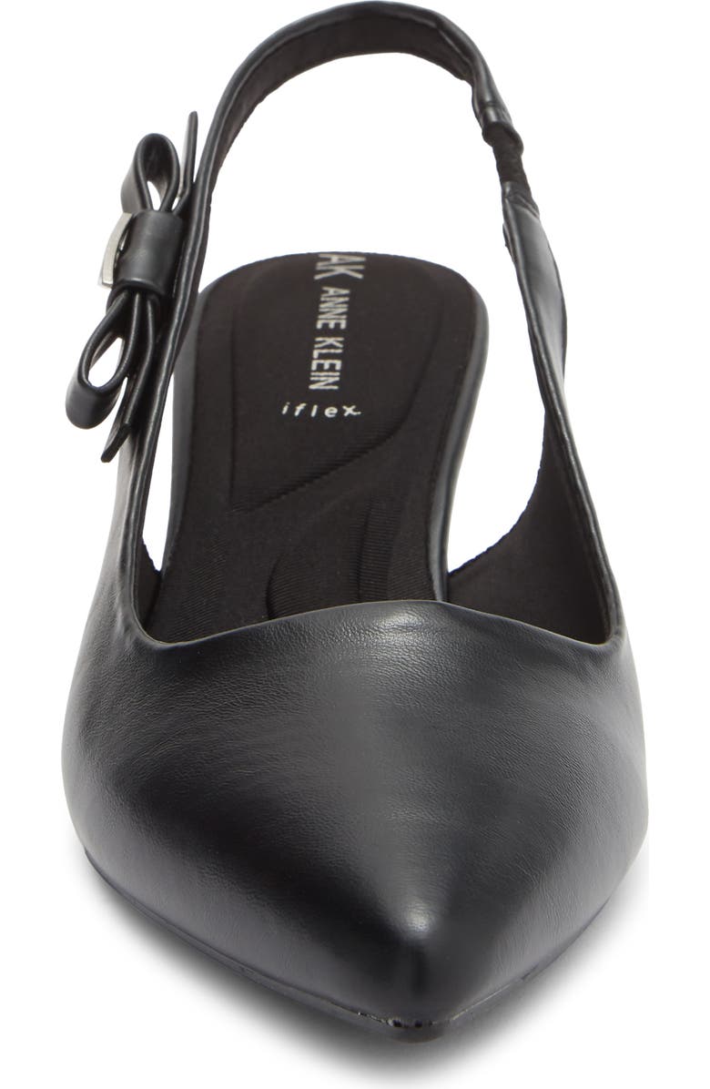 Anne Klein Ibbey Slingback Pump, Alternate, color, Black Pu