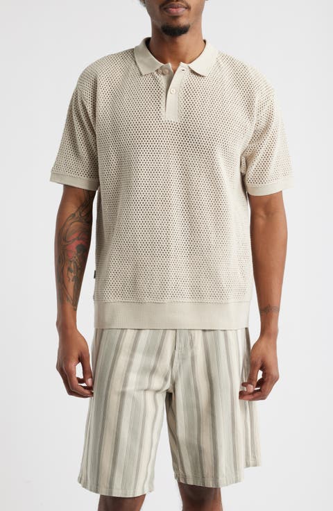 Saratoga Open Stitch Cotton Polo