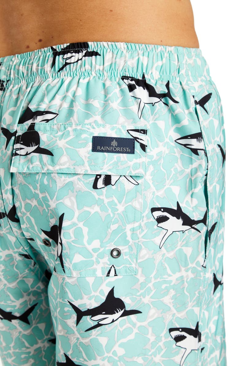 Rainforest Jaws II Swim Shorts, Alternate, color,