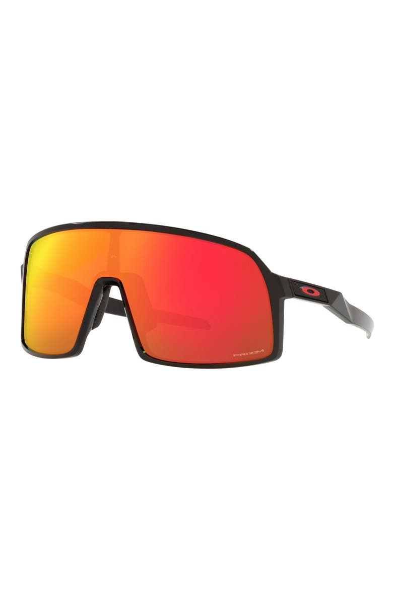 Shield Sunglasses, Alternate, color, POLISHED BLACK/ PRIZM RUBY