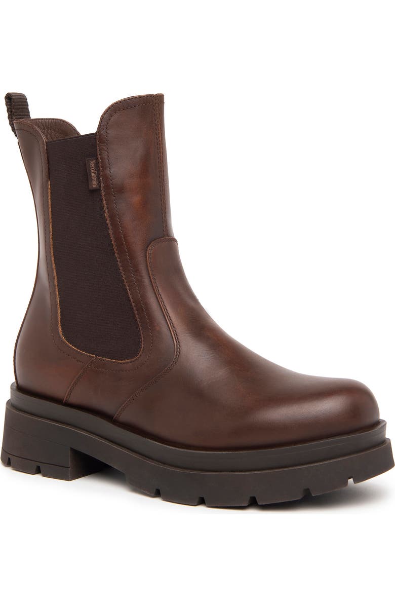 NeroGiardini Lug Sole Chelsea Boot, Main, color, Brown
