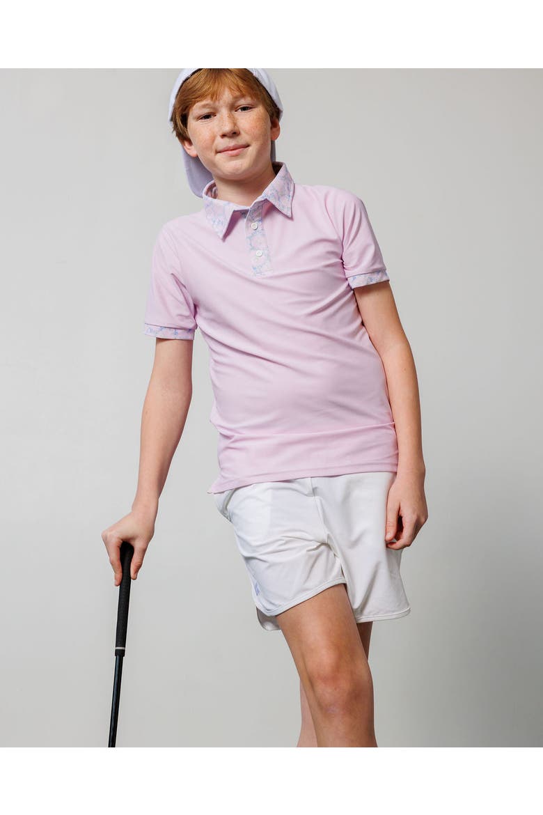 Boys Polo Shirt, Alternate, color, Lavender Blossom