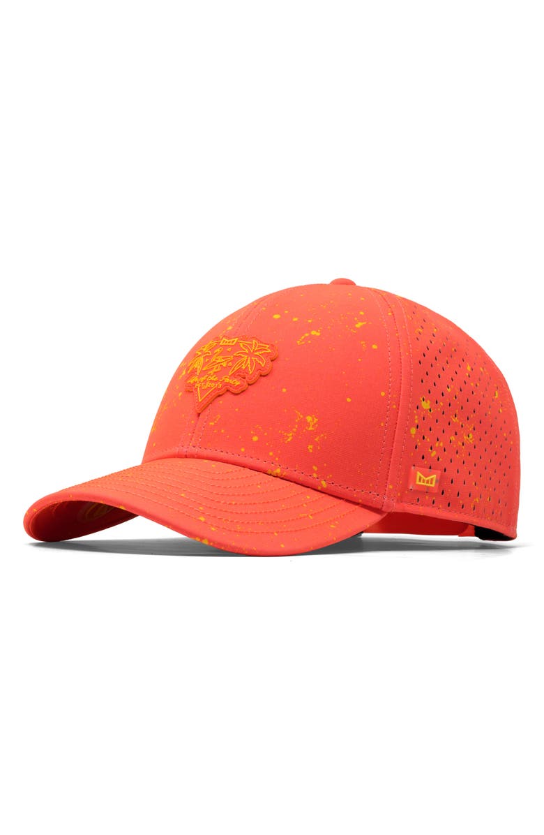 Melin A-Game Neon Drip Hydro Performance Snapback Hat, Main, color, Infrared