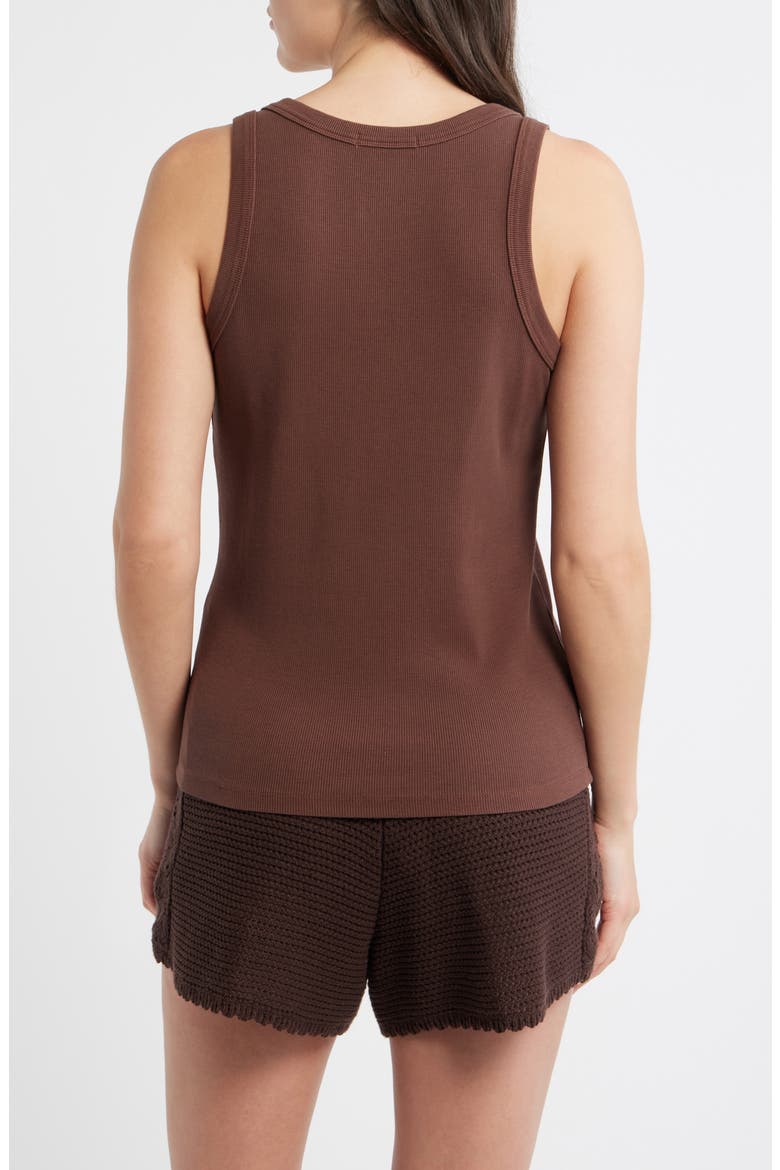 Lexi Sun-In Rib Tank, Alternate, color, CHOCOLATE