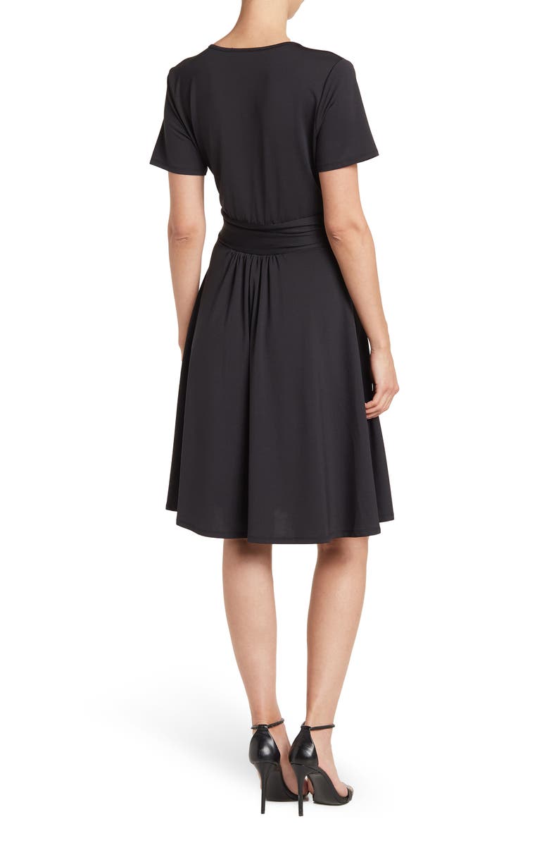 Love By Design Mallory Short Sleeve Faux Wrap Dress, Alternate, color, 