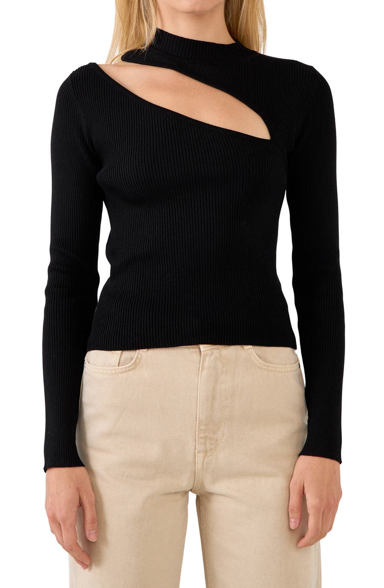 Endless Rose Cutout Sweater, Alternate, color, 