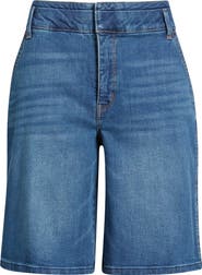 Wit & Wisdom High Waist Relaxed Denim Shorts