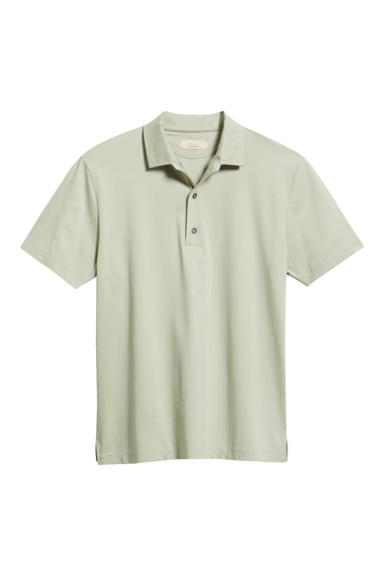 AUR1 Solid Cotton Polo, Alternate, color, OLIVE
