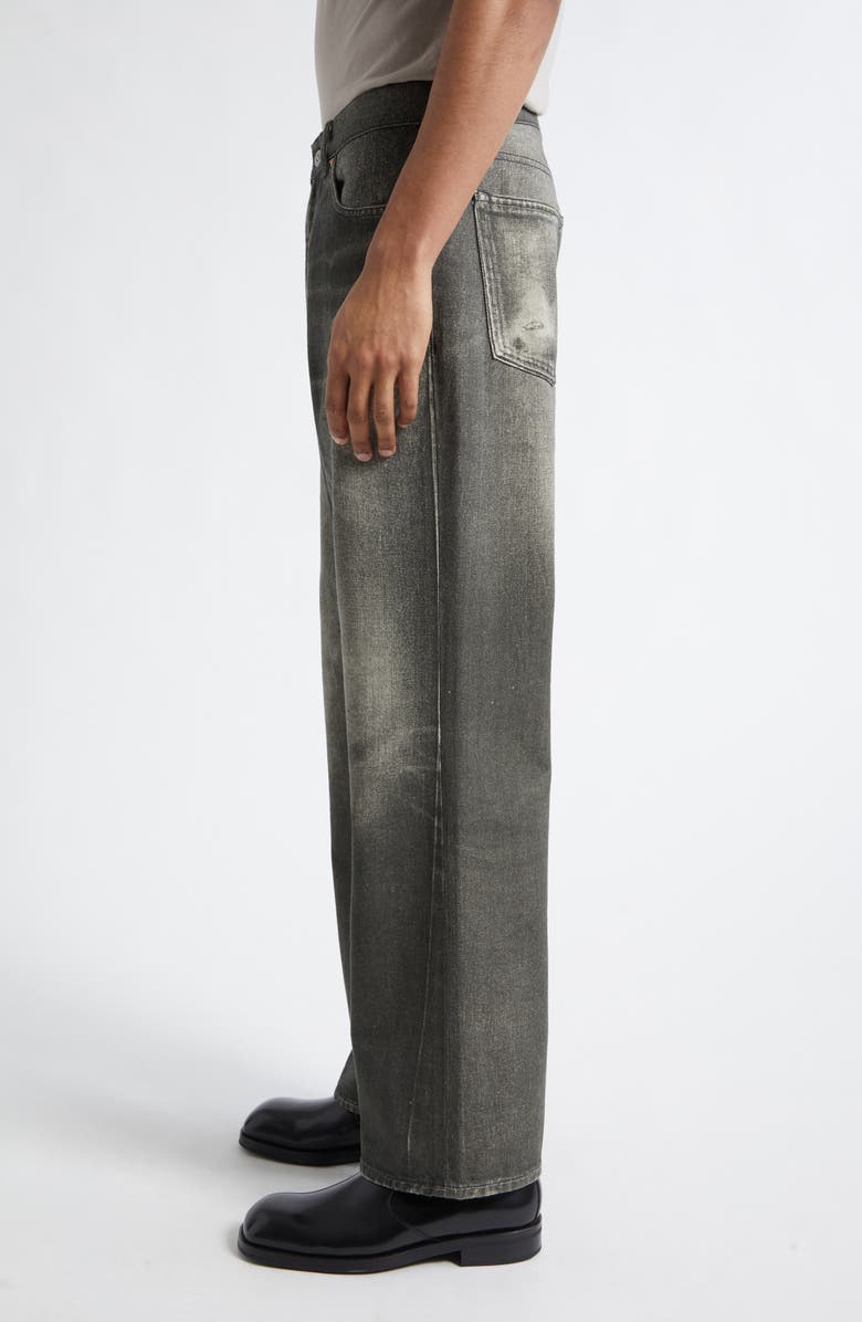 OUR LEGACY Third Cut Trompe l'Oeil Straight Leg Jeans, Alternate, color, Digital Black Aurora Print