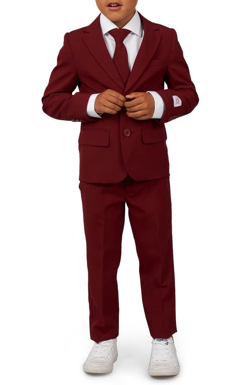 OppoSuits Blazing Burgundy Two-Piece Suit & Tie in Red  product