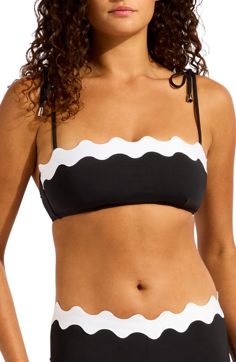 Seafolly Contrast Trim Bikini Top, Alternate, color, 