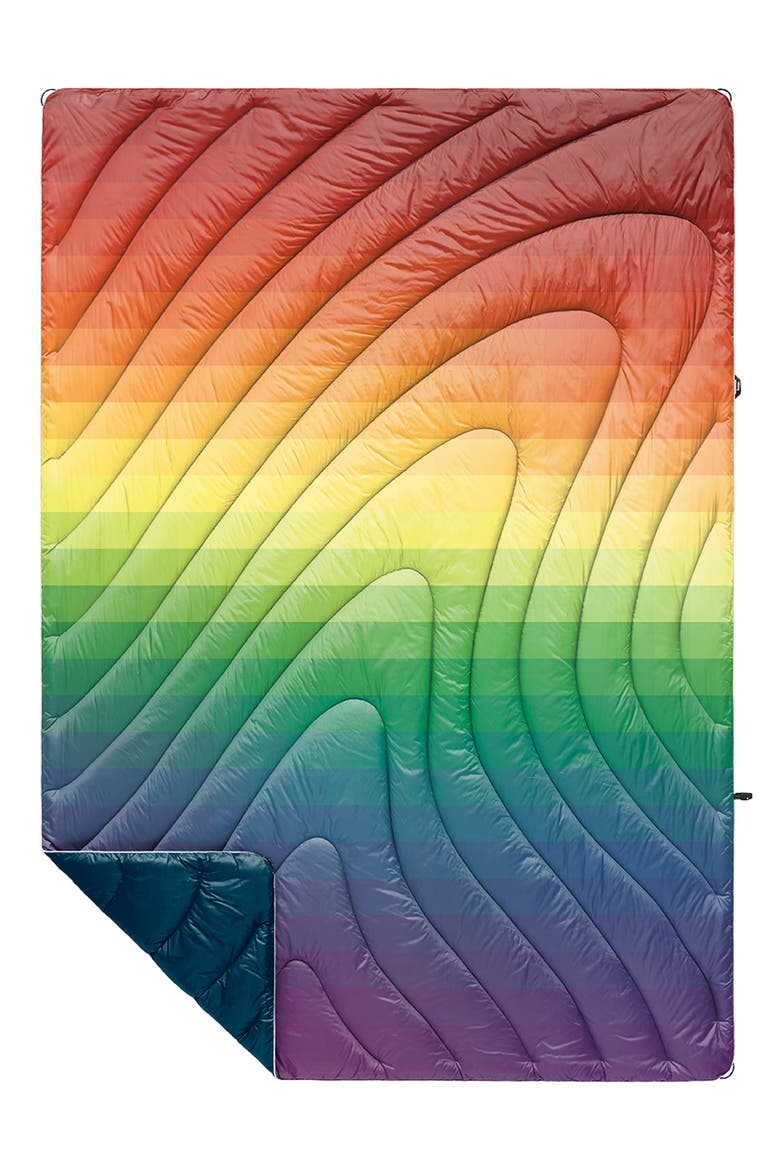 Original Puffy Blanket, Main, color, RAINBOW FADE
