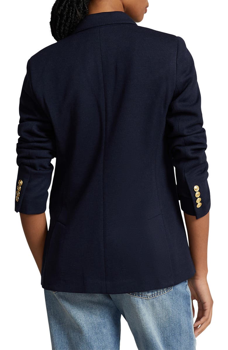 Polo Ralph Lauren Double Breasted Knit Blazer, Alternate, color, Park Avenue Navy
