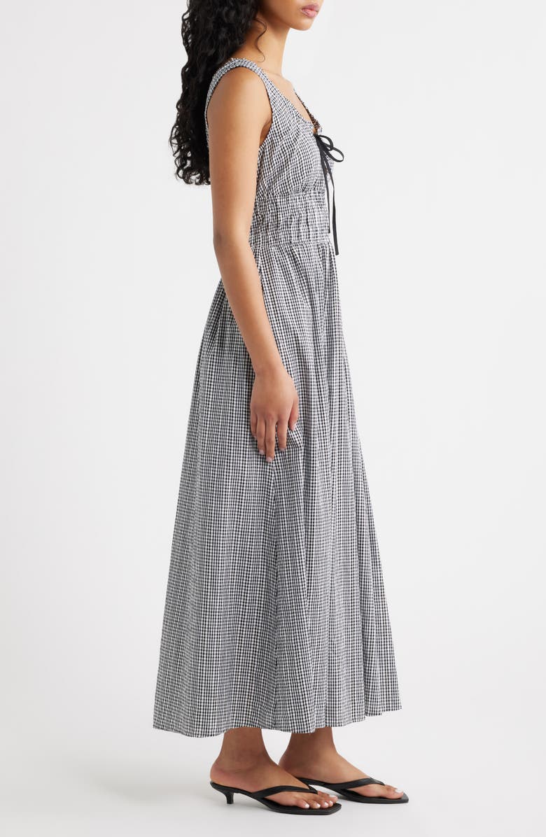 Rails Jordie Gingham Sleeveless Maxi Dress, Alternate, color, Black Gingham