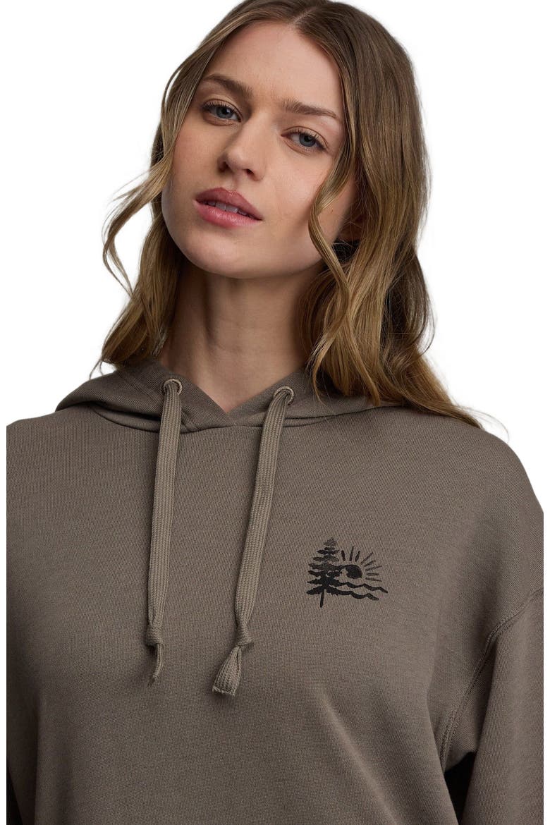 Sunrise Relaxed Hoodie, Alternate, color, Clay/Meteorite Black