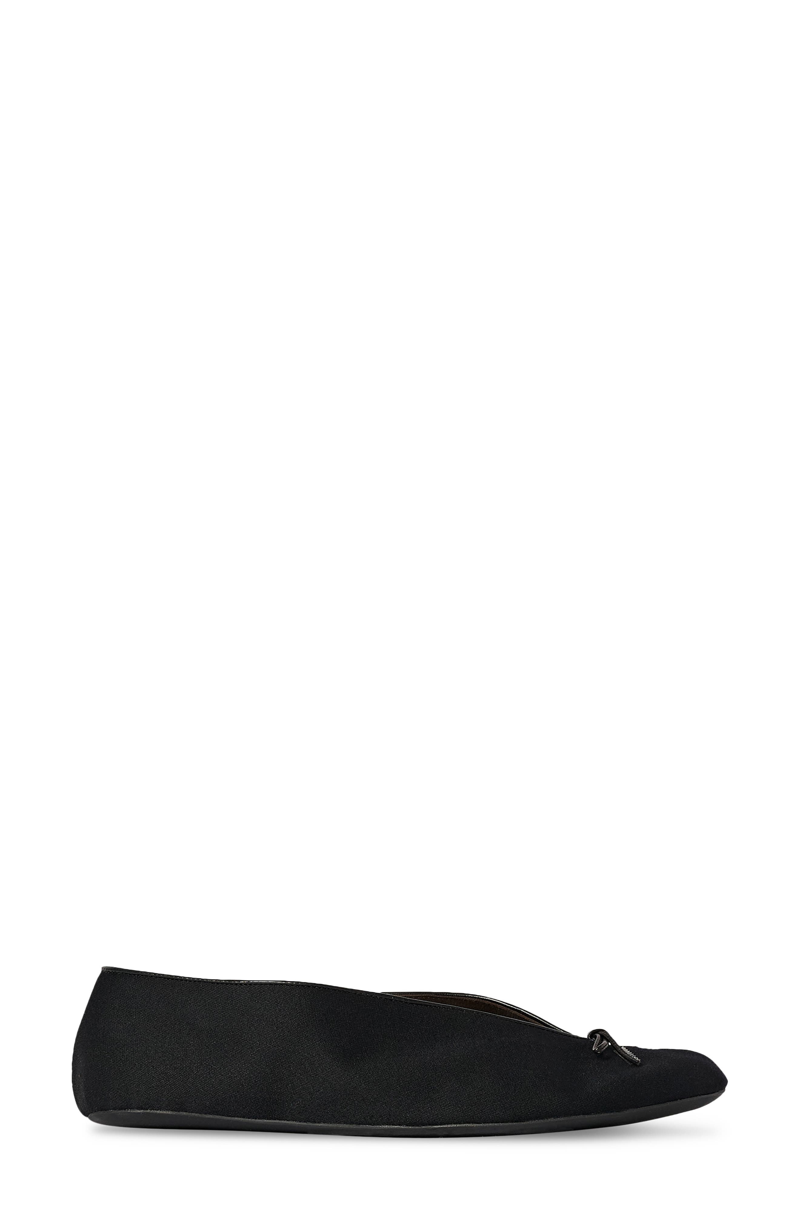 The Row Fay Wool Flat, Alternate, color, Black