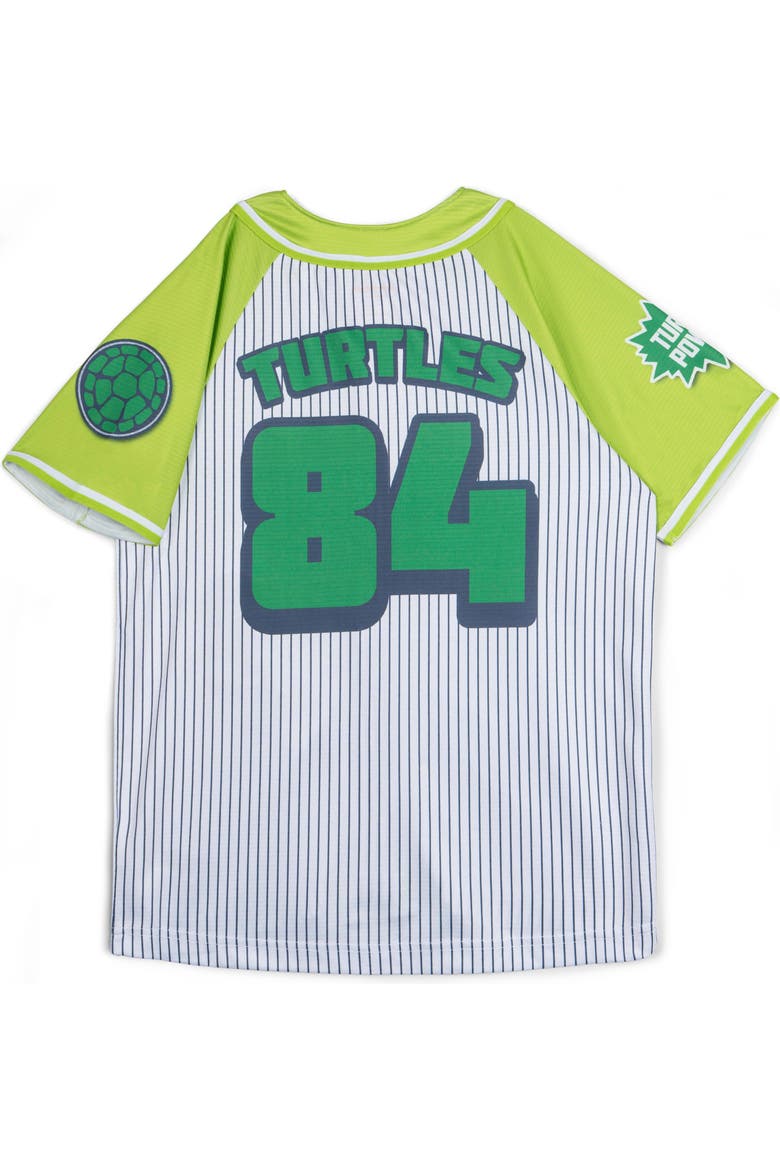 Baseball Jersey, Alternate, color, TMNT Green Pinstripe