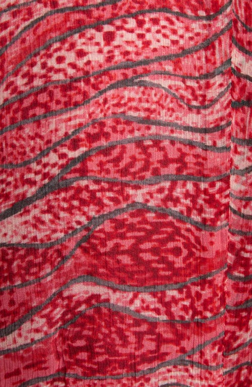 Isabel Marant Étoile Red Printed Muslin Short Vivienne Dress In Red