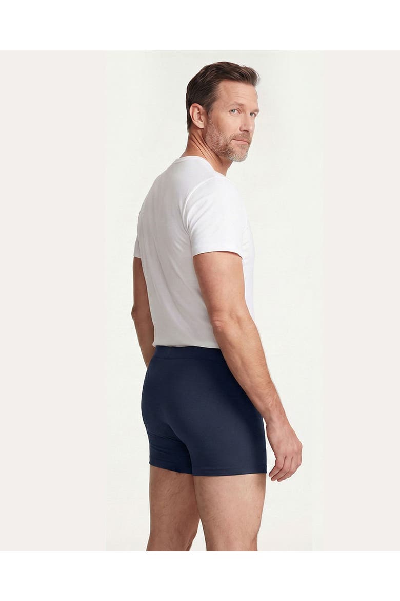 Mens Soft 100% Organic Cotton Boxer Briefs, Alternate, color, Navy