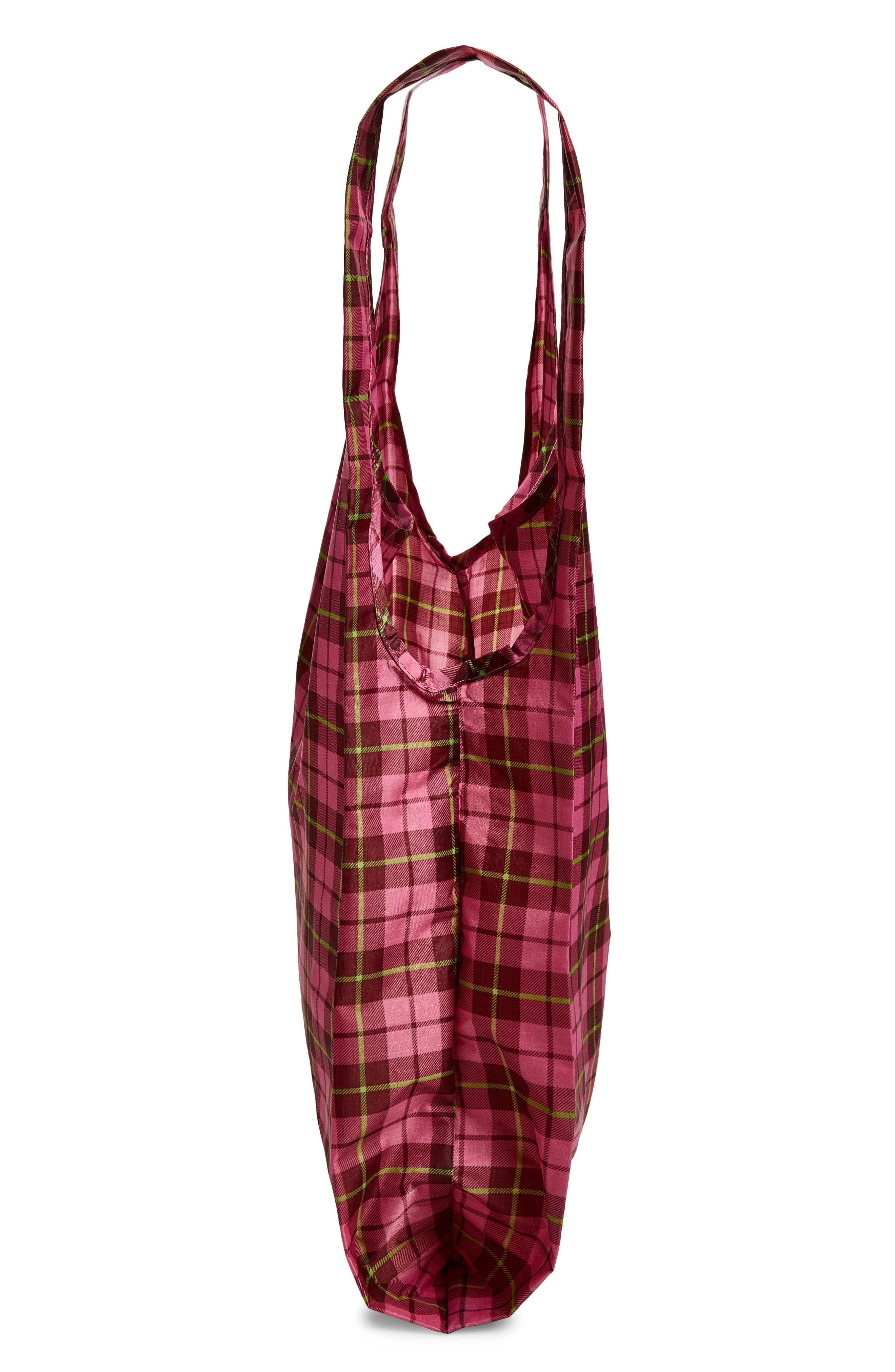 Standard Baggu Bag, Alternate, color, AZALEA PINK TARTAN