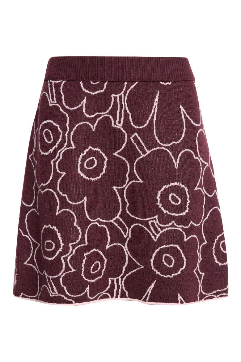 Tostva Pirto Unko Wool Blend Skirt, Main, color, WINE RED LIGHT PINK