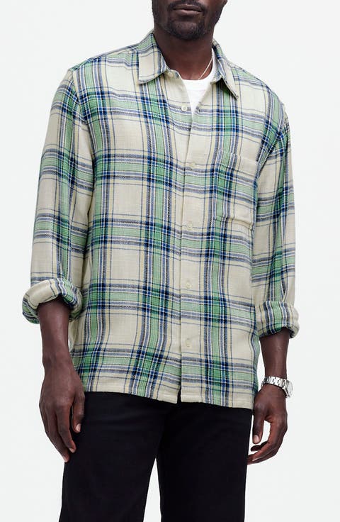 Plaid Slub Twill Easy Shirt