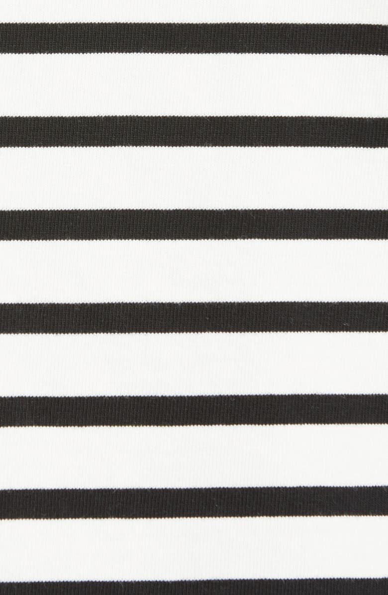 Moncler Logo Patch Stripe Cotton Tee, Alternate, color, 