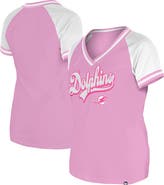 New Era Women's New Era Pink Miami Dolphins Mommy & Me V-Neck T-Shirt
