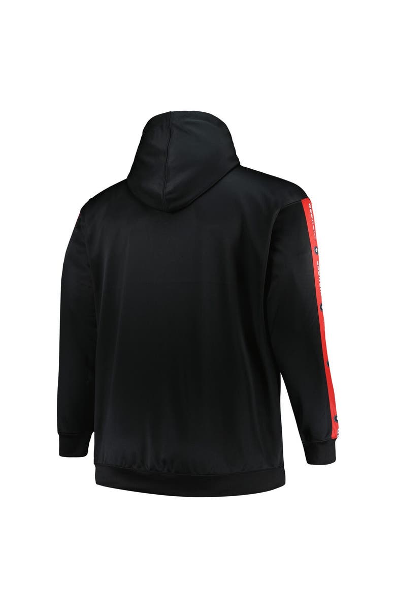 PROFILE Men's Profile Black Georgia Bulldogs Big & Tall Fleece Pullover Hoodie, Alternate, color, 