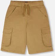 Deux par Deux Stretch Twill Bermuda with Cargo Pockets