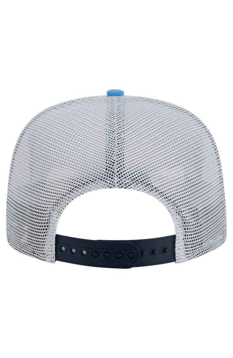 New Era Men's New Era Light Blue/Navy Tennessee Titans Throwback Dye Golfer Snapback Hat, Alternate, color, Light Blue