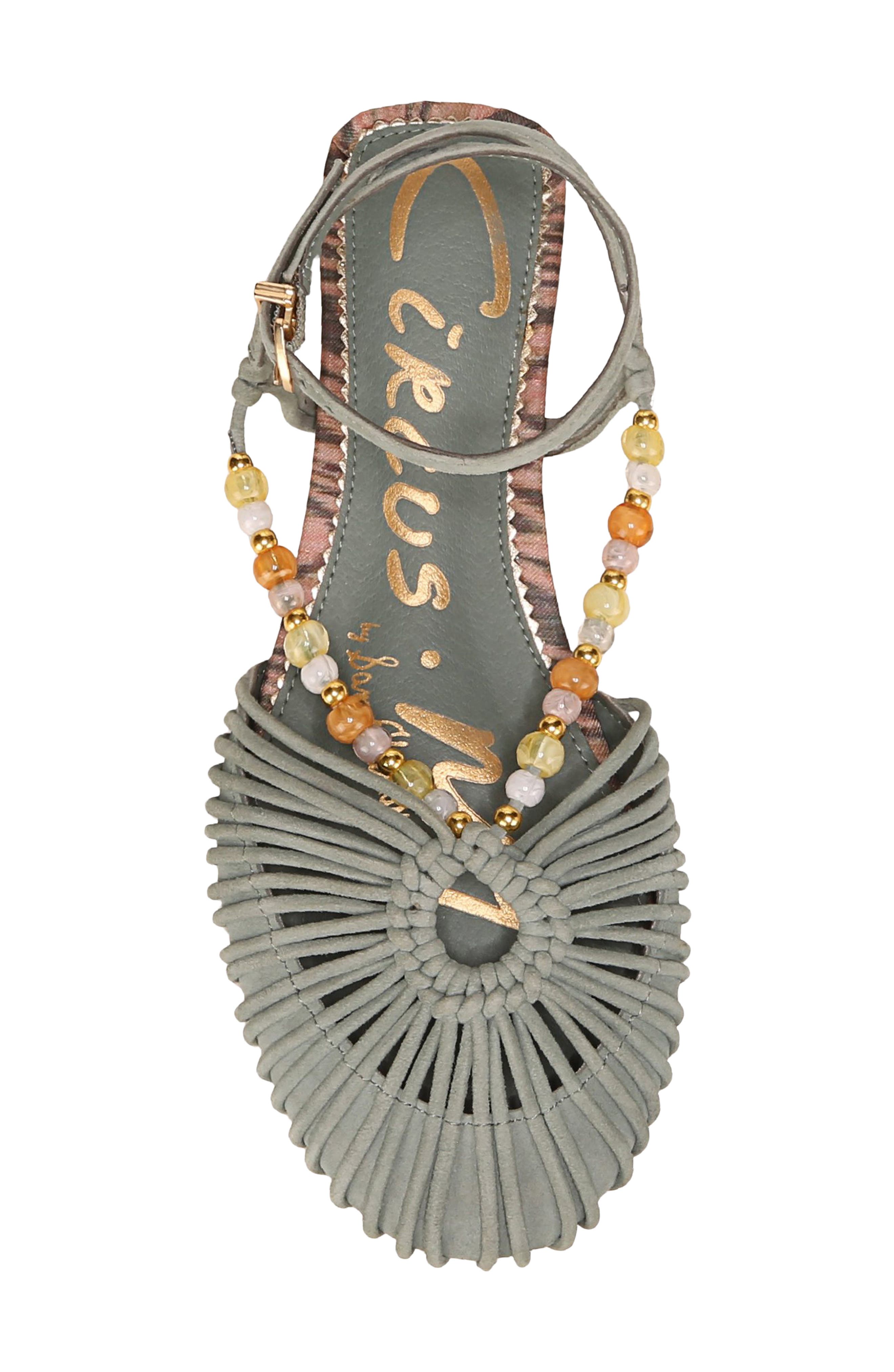 Kassie Ankle Strap Flat, Alternate, color, CYPRESS VINE