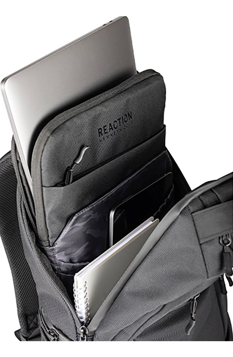 Kenneth Cole Parker Backpack with Laptop Sleeve, Alternate, color, Black