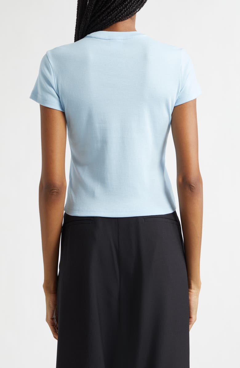 Hommegirls x Fruit of the Loom Double Logo Baby Tee, Alternate, color, Baby Blue