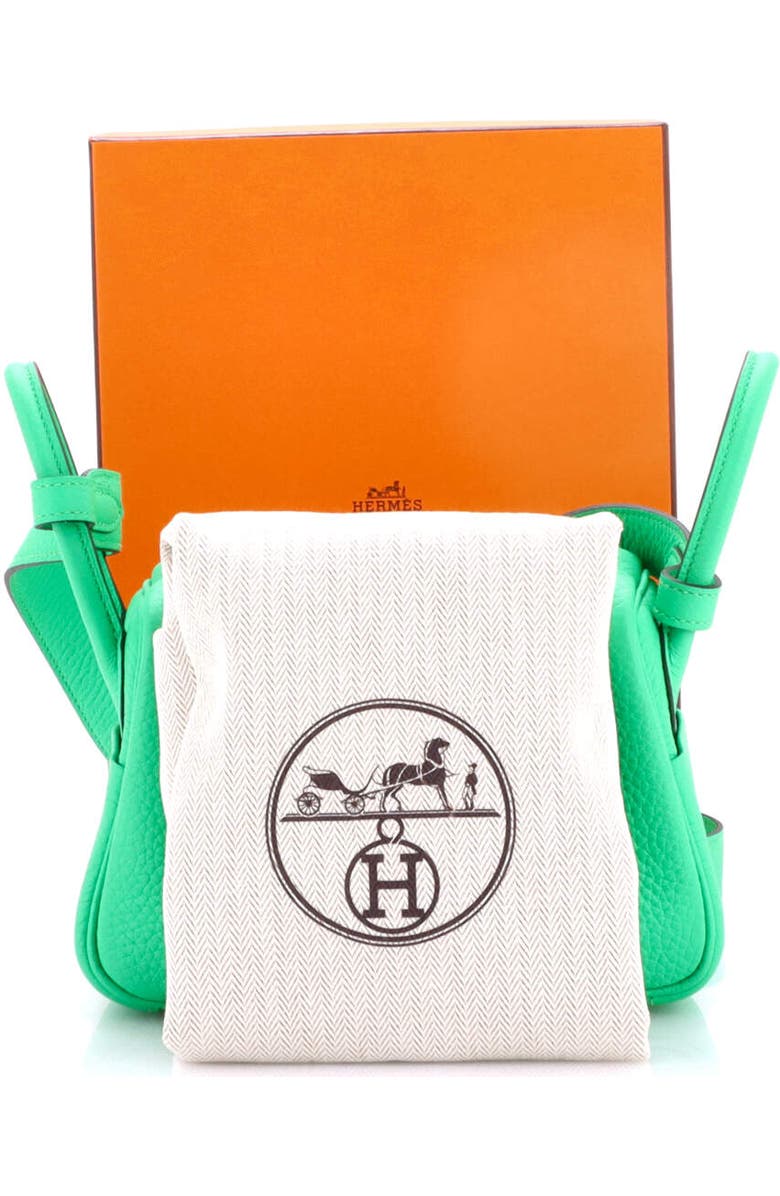 Pre-Owned Hermes Lindy Bag Clemence Mini, Alternate, color, Vert Comics