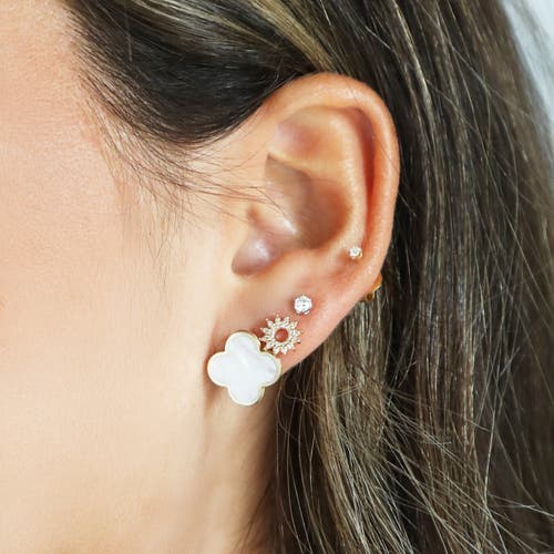 The Lovery Fine Jewelry Round Diamond Stud Earrings In Gold