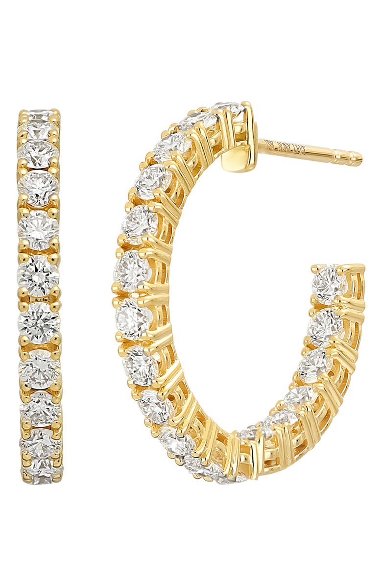 Bony Levy Audrey Diamond Hoop Earrings, Main, color,