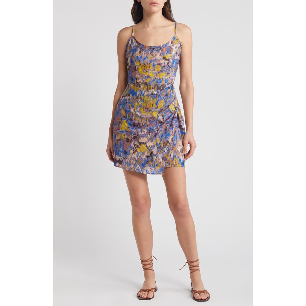 Cleobella Janelle Organic Cotton Voile Minidress In Azucar Print