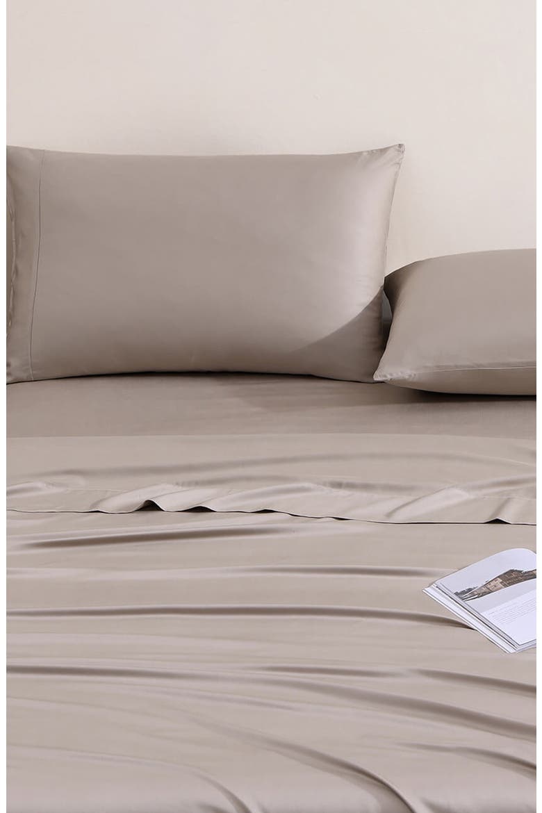 Premium Flat Sheet, Alternate, color, TAUPE