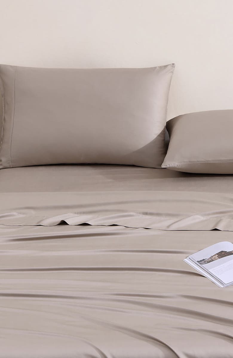 Sunday Citizen Premium Flat Sheet, Alternate, color, Taupe